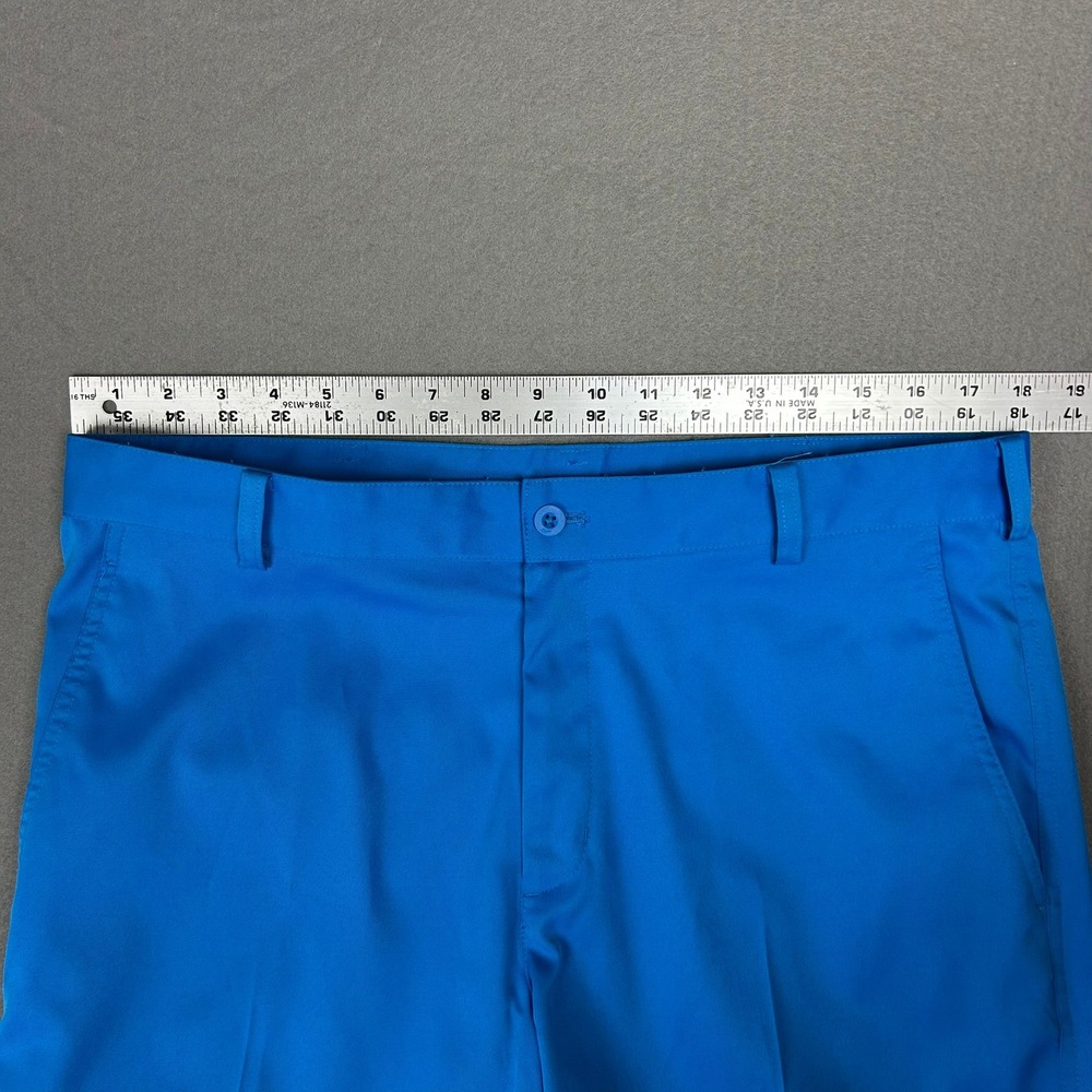 Nike Golf Dri-FIT Flat Front Trousers Men 34x32 Blue 472532-406 - Picture 3 of 13